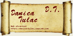 Danica Tulać vizit kartica